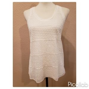 J Crew Factory Eyelet Tank